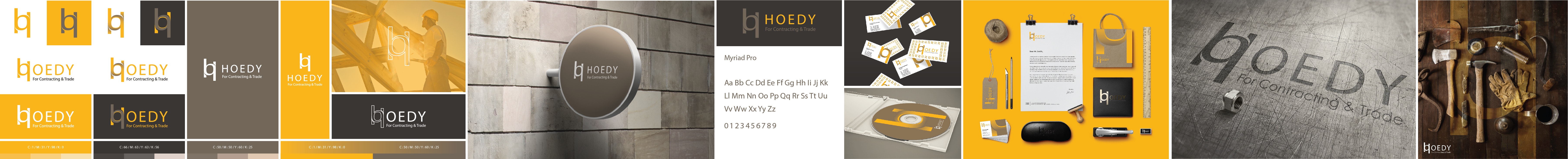 Hoedy Brand Identity / مؤسسة بن هويدي للمقاولات