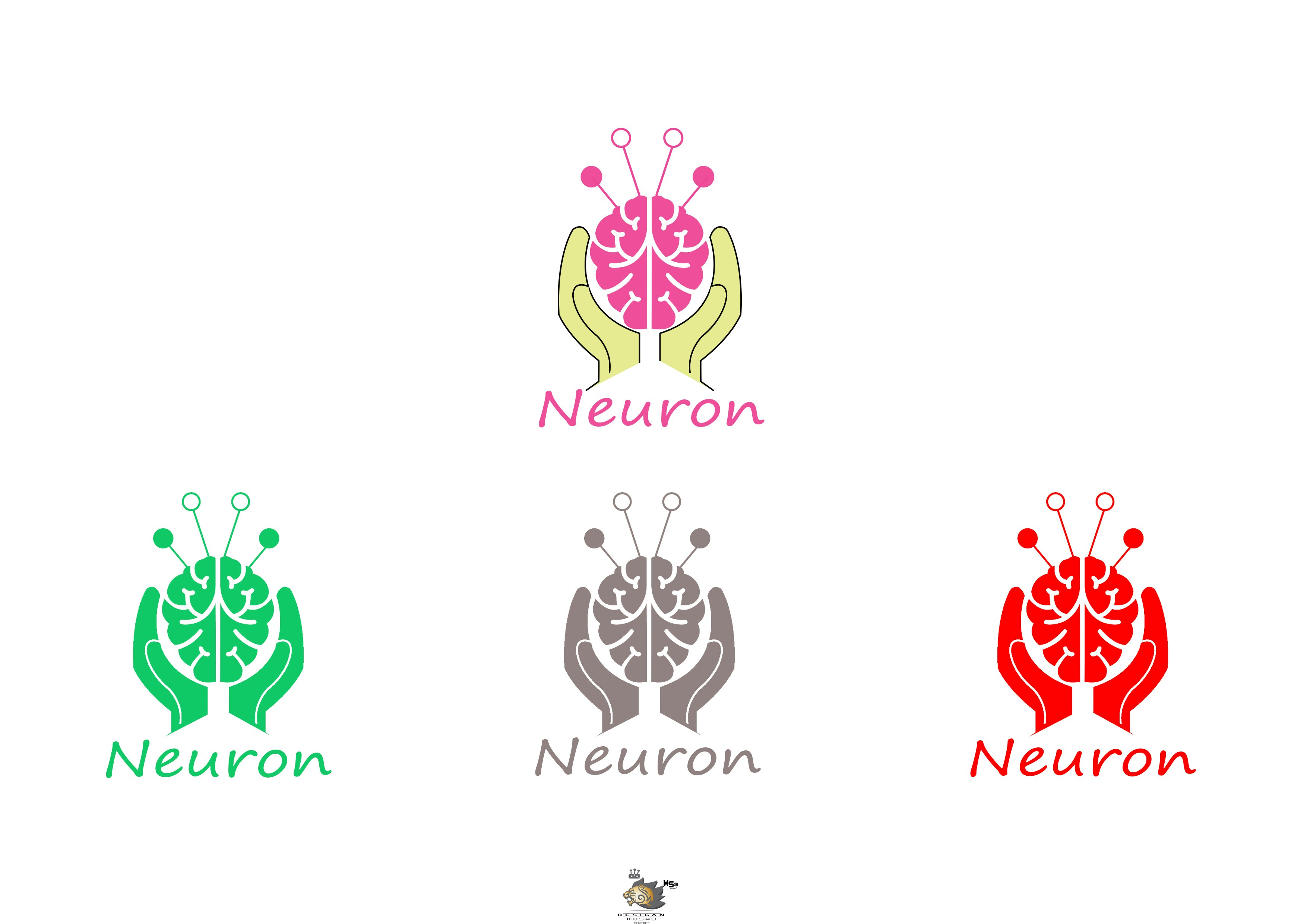 المطلوب شعار لصفحة اسمها Neuron وده اسم الخلية الع