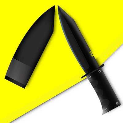 تصميم فني صناعي لسكين من الصفر