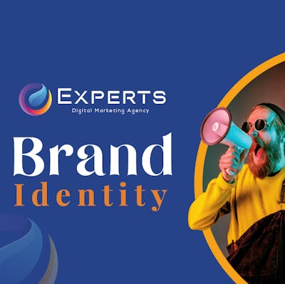 Brand identity for a marketing company